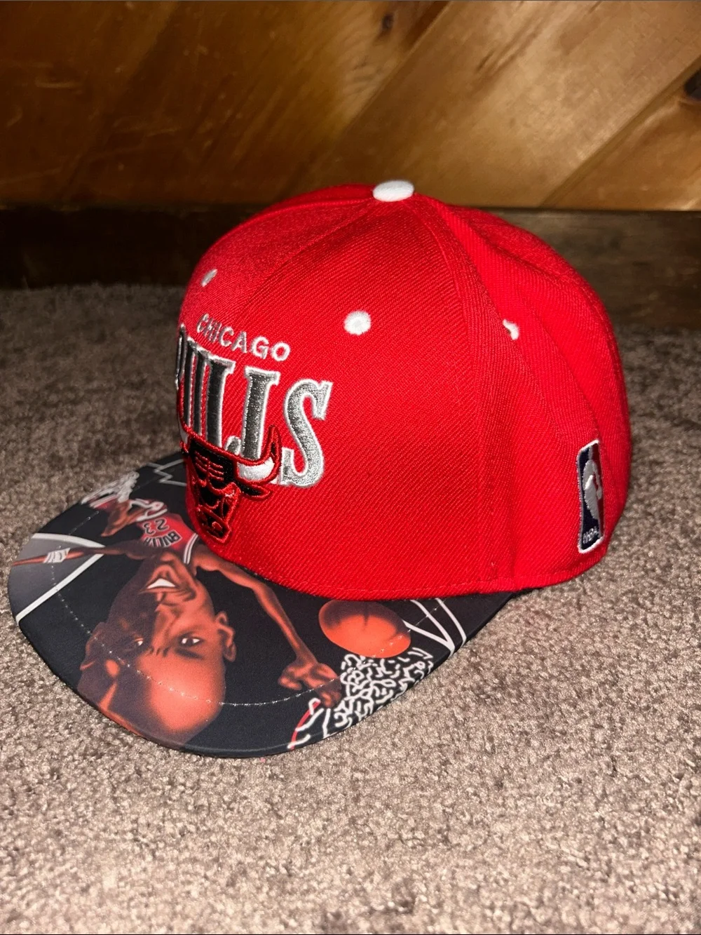 Mitchell & Ness vintage RARE 1990s Chicago Bulls Michael Jordan flat brim hat